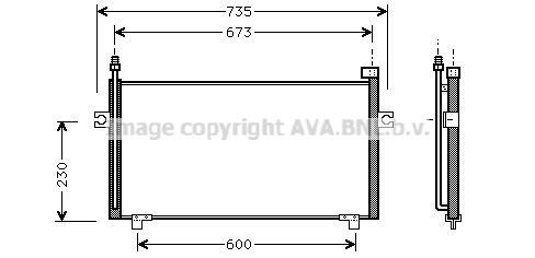 AVA QUALITY COOLING Lauhdutin, ilmastointilaite DN5197